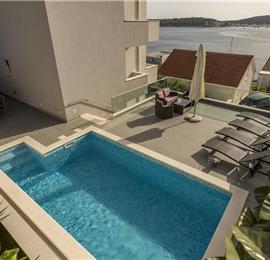 5 Bedroom Seaside Villa with Pool near Rogoznica, sleeps 10-12
